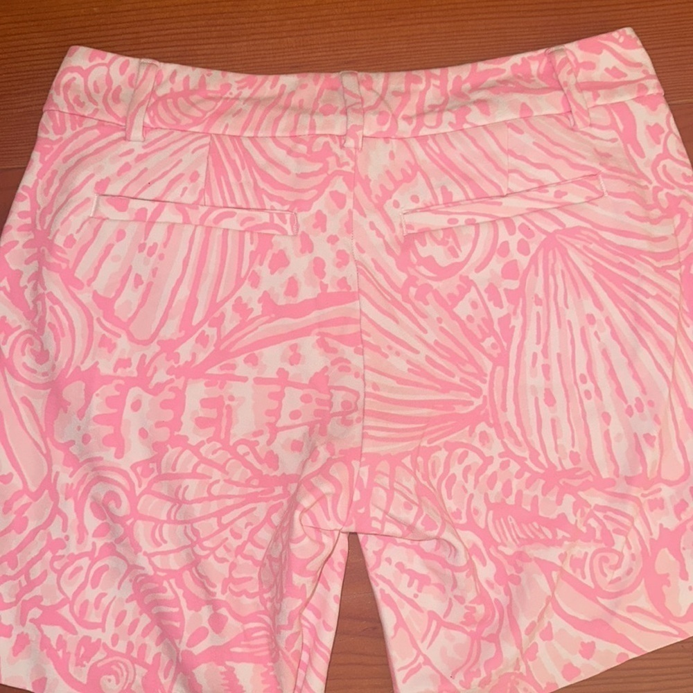 Lilly Pulitzer Jane Pink White Shorts | 00 - Picture 6 of 6